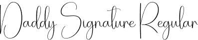 Daddy Signature Regular font - Daddy-Signature.otf