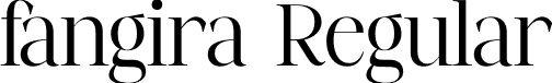 fangira Regular font - fangira-w1vg3.otf