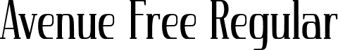 Avenue Free Regular font - Avenue Free.otf