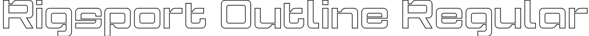 Rigsport Outline Regular font - Rigsport Outline.otf