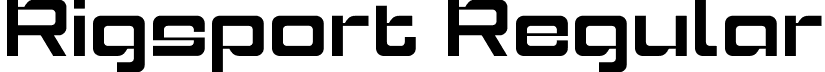 Rigsport Regular font - Rigsport.otf