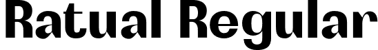 Ratual Regular font - ratual.otf