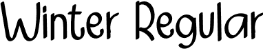 Winter Regular font - Winter.otf