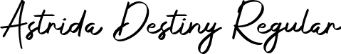 Astrida Destiny Regular font - Astrida-Destiny.otf