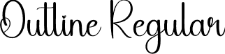 Outline Regular font - Outline.otf