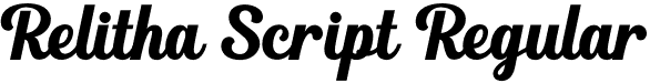 Relitha Script Regular font - relitha.otf