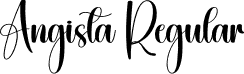 Angista Regular font - Angista.otf