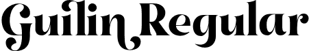 Guilin Regular font - Guilin.otf