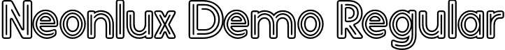 Neonlux Demo Regular font - Neonlux-Demo.otf