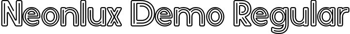 Neonlux Demo Regular font - Neonlux-Demo.ttf