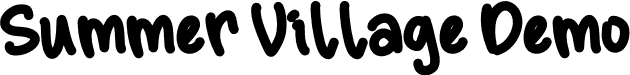 Summer Village Demo font - Summer Village Demo.otf