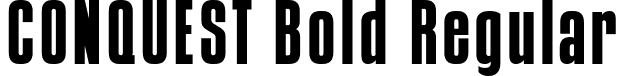 CONQUEST Bold Regular font - Conquest Bold.otf