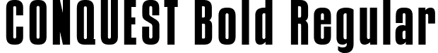 CONQUEST Bold Regular font - Conquest Bold.ttf