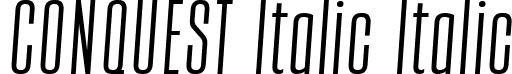 CONQUEST Italic Italic font - Conquest Italic.ttf