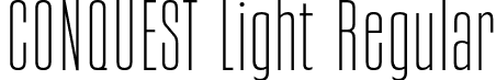 CONQUEST Light Regular font - Conquest Light.otf