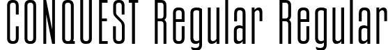 CONQUEST Regular Regular font - Conquest Regular.ttf