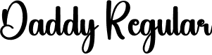 Daddy Regular font - Daddy.otf