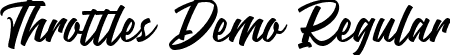 Throttles Demo Regular font - Throttles Demo.ttf