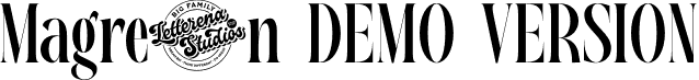 Magrefin DEMO VERSION font - Magrefin-DEMO-VERSION.otf