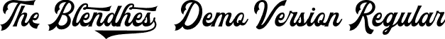 The Blendhes Demo Version Regular font - The Blendhes.otf