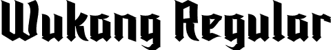 Wukang Regular font - Wukangpersonal.otf