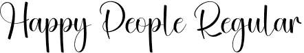 Happy People Regular font - Happy-People.otf