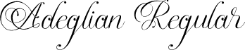 Adeglian Regular font - Adeglian-Demo.otf