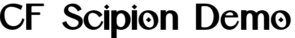 CF Scipion Demo font - CFScipionDemo-Bold.otf