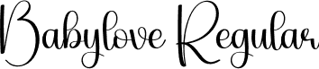 Babylove Regular font - Babylove.otf