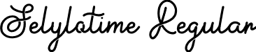 Selylotime Regular font - Selylotime-Demo.otf