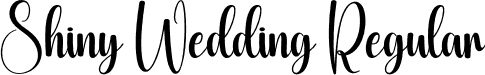 Shiny Wedding Regular font - Shiny-Wedding.otf