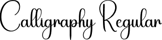 Calligraphy Regular font - Calligraphy.otf