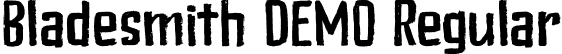 Bladesmith DEMO Regular font - Bladesmith DEMO.otf