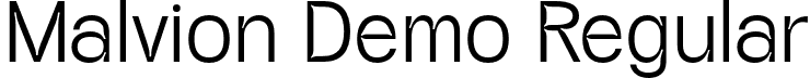 Malvion Demo Regular font - Malvion-Regular.otf