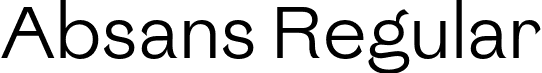 Absans Regular font - absans-regular.otf