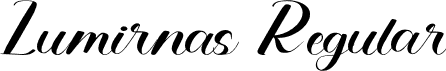 Lumirnas Regular font - Lumirnas.otf