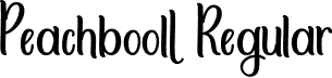 Peachbooll Regular font - Peachbooll.otf