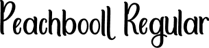 Peachbooll Regular font - Peachbooll.ttf