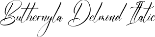 Buthernyla Delmond Italic font - Buthernyla Delmond Italic.otf