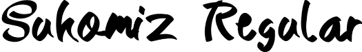 Sukomiz Regular font - Sukomiz.otf