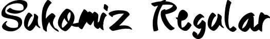 Sukomiz Regular font - Sukomiz.ttf