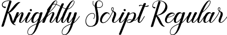 Knightly Script Regular font - Knightly.otf