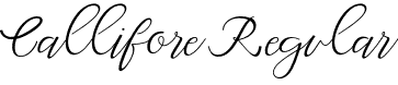 Callifore Regular font - callifore signature.otf