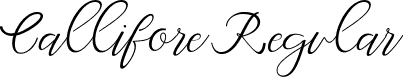 Callifore Regular font - callifore signature.ttf