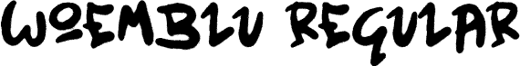 Woemblu Regular font - Woemblu.ttf