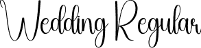 Wedding Regular font - Wedding.otf