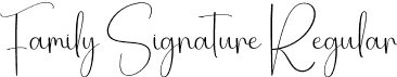 Family Signature Regular font - Family-Signature.otf