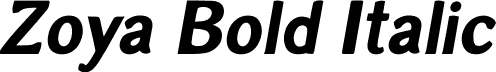 Zoya Bold Italic font - Zoya Bold Italic.otf