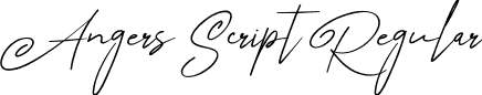 Angers Script Regular font - Angers Script.ttf