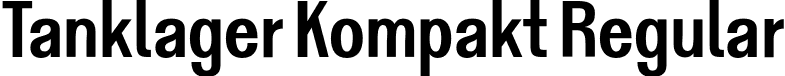 Tanklager Kompakt Regular font - tanklager-kompakt.otf